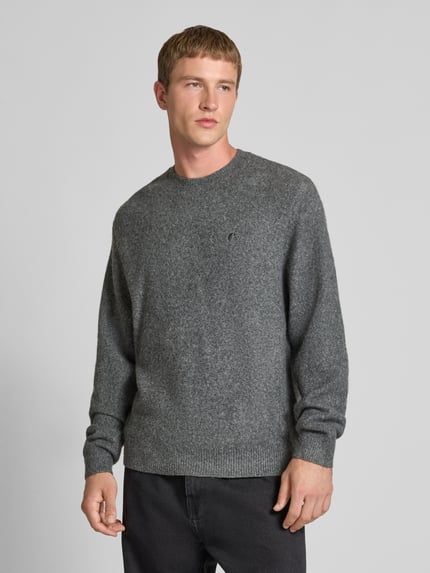 Carhartt Work In Progress Strickpullover mit Woll-Anteil Anthrazit 4