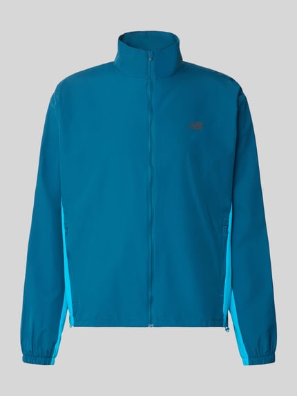 New Balance Trainingsjacke mit seitlichen Reißverschlusstaschen Petrol 2
