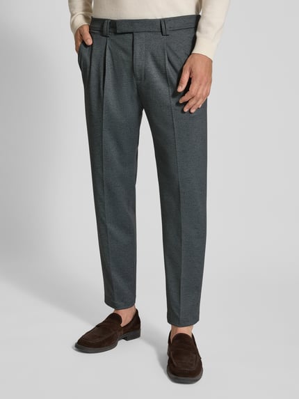 CINQUE Slim fit pak met viscose model 'Ciponza' Rietgroen - 6