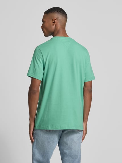 Tommy Hilfiger T-shirt o kroju regular fit z czystej bawełny Miętowy 5