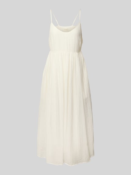 MSCH Copenhagen Midi-jurk met structuurmotief, model 'Amabel' Offwhite - 2
