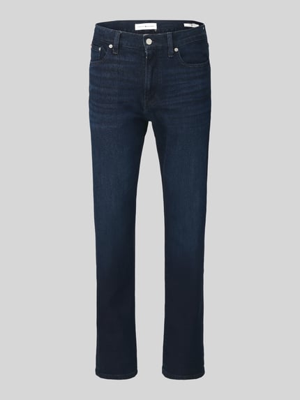 Tommy Hilfiger Straight Fit Jeans aus Baumwoll-Mix Modell 'DENTON SLIM' Dunkelblau 2