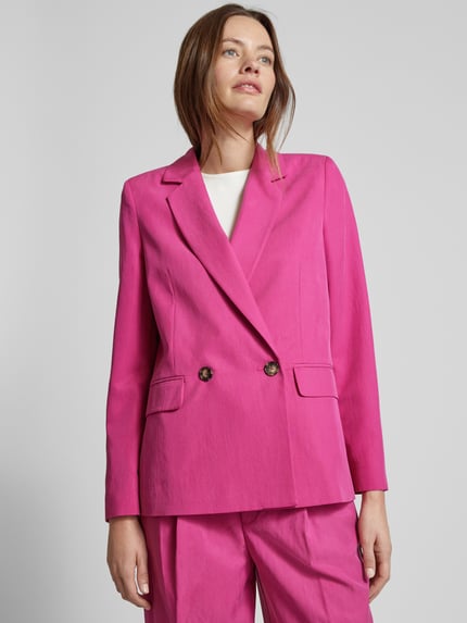 Oui Blazer in unifarbenem Design Fuchsia 3