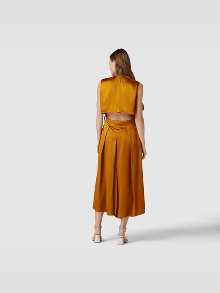 Victoria Beckham Maxi-jurk met steekzak Oranje - 5