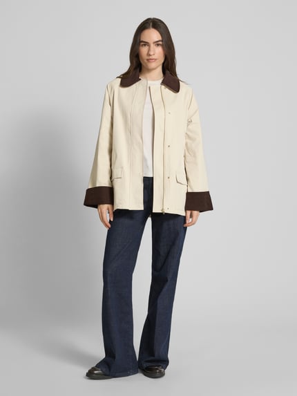Neo Noir Hemdjacke mit Leistentaschen Modell 'Anastacia' Beige 1