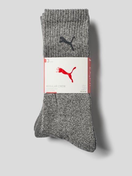 PUMA Sportsokken, set van 3 Middengrijs - 5