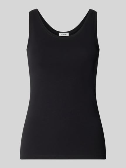 Top o kroju slim fit z mieszanki bawełny Shop The Look MANNEQUINE