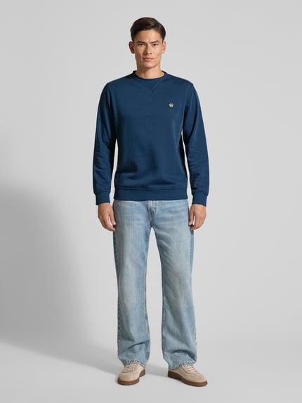 LERROS Sweatshirt mit Label-Patch Blau 1