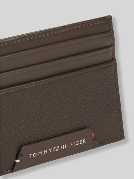 Tommy Hilfiger Portemonnaie aus echtem Rindsleder Modell 'CORP CC HOLDER' Dunkelbraun 2