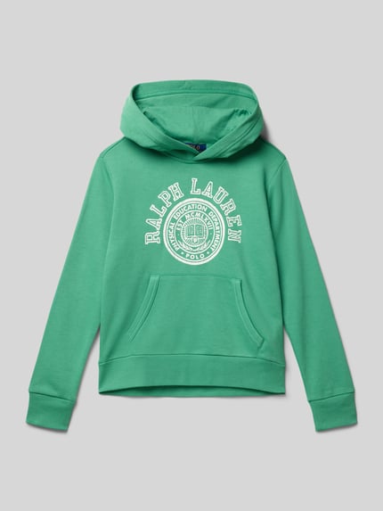 Polo Ralph Lauren Teens Hoodie mit Label-Print Gruen 1