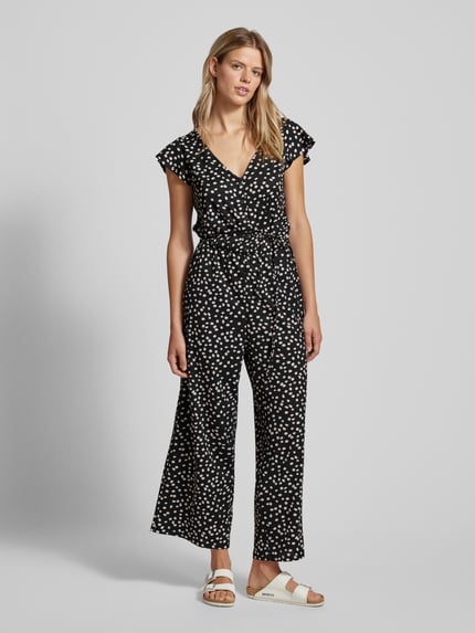 Tom Tailor Denim Loose Fit Jumpsuit mit Allover-Muster Black 4