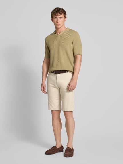 Tom Tailor Slim Fit Chinoshorts aus Baumwoll-Mix Beige 1