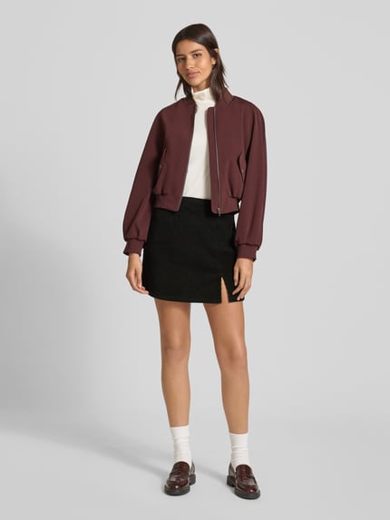 VERO MODA Ausgestellter Mini-Rock aus Baumwoll-Mix Modell 'LULA' Black 1