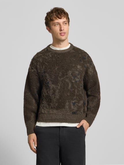 ONLY & SONS Regular Fit Pullover mit Woll-Anteil Modell 'WILLIS' Schlamm 4