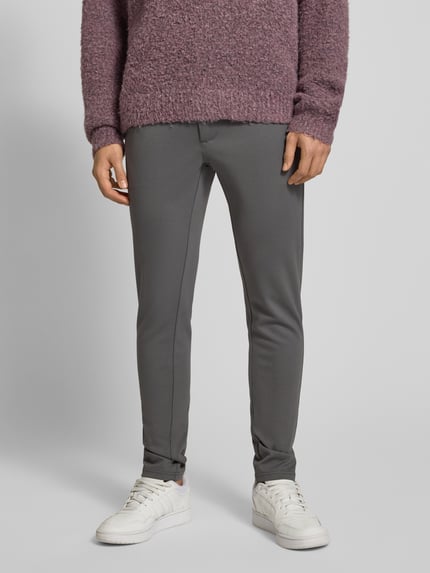 ONLY & SONS Slim Fit Chino aus Viskose-Mix Modell 'MARK' Mittelgrau 4
