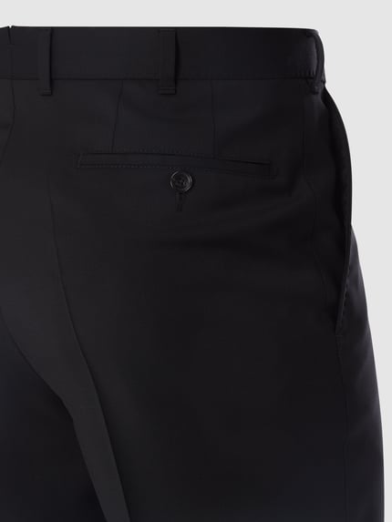 Eduard Dressler Shaped Fit Anzughose aus Schurwolle Modell 'Janis' Black 4