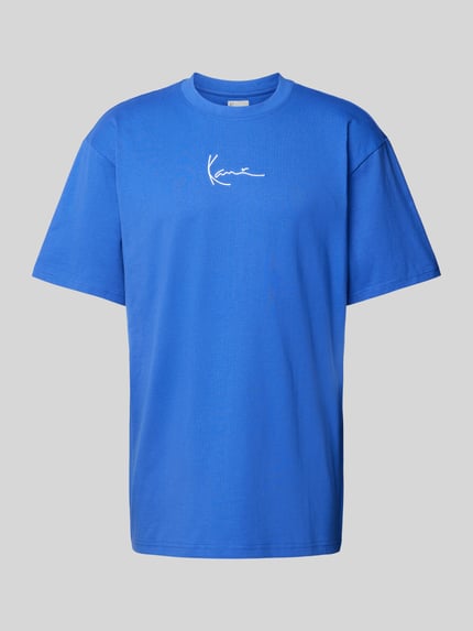 Karl Kani T-Shirt mit Label-Print Jeansblau 2