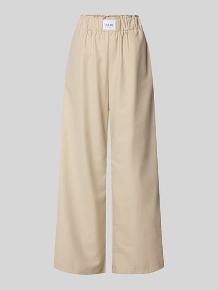 Wide Leg Hose aus Viskose-Mix Modell 'TOSCA' Shop The Look MANNEQUINE