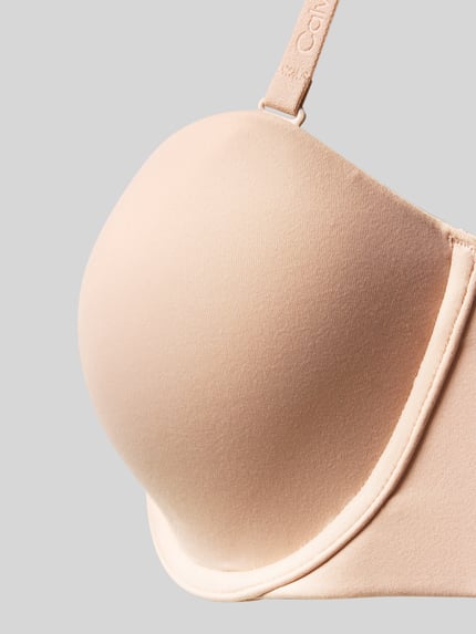 Calvin Klein Underwear Beha met cups en verstelbare bandjes, model 'PERFECT FIT' Beige - 2