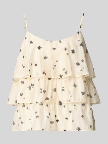 Blusentop aus Lyocell-Mix im Stufen-Look Shop The Look MANNEQUINE