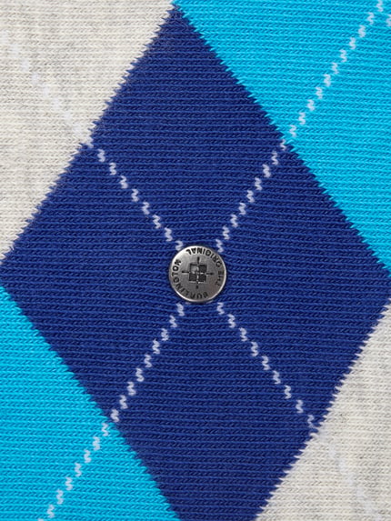 Burlington Sokken, pak van 2 paar Blauw - 3