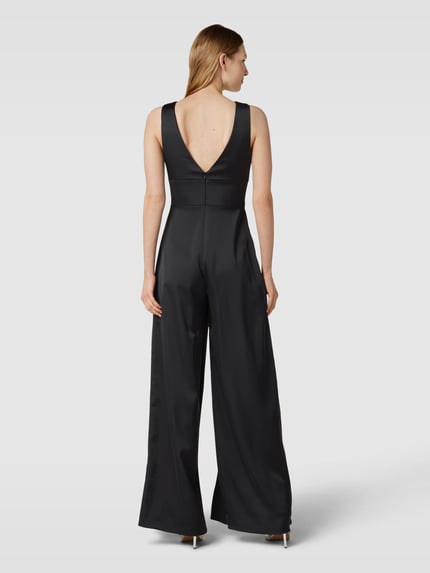 Mascara Jumpsuit met V-hals Zwart - 5