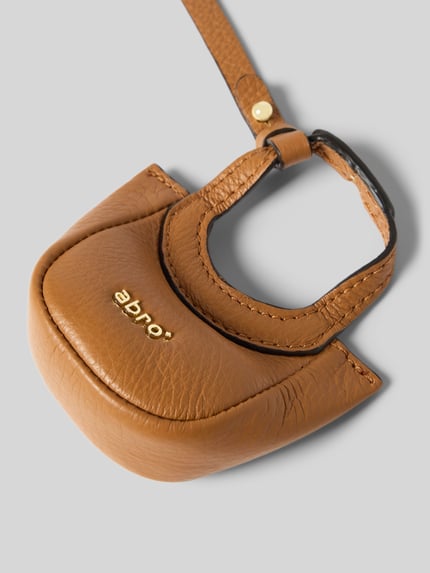 Abro Anhänger mit Logo-Applikation Modell 'Loft' Cognac 2