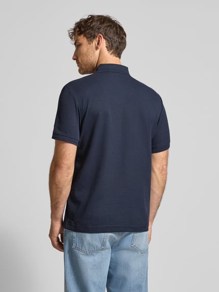 Tom Tailor Regular Fit Poloshirt aus Baumwoll-MIx Dunkelblau 5