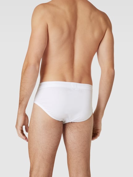 SCHIESSER Slip mit Teilungsnähten Modell 'Long Life Cotton Midi-Slip' Weiss 4