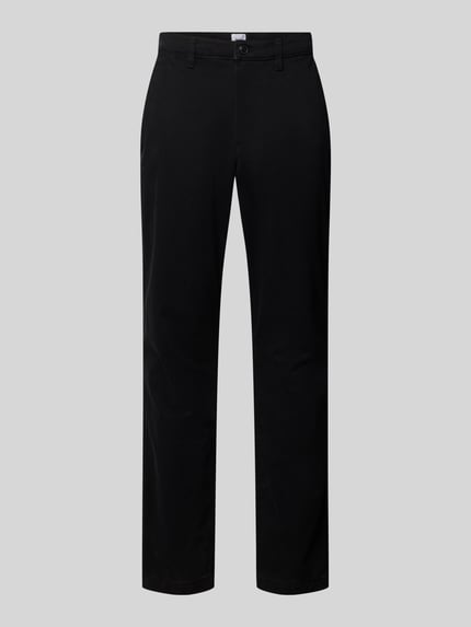 Productfoto, Slim Fit Chino mit Eingrifftaschen van GAP in zwart, katoen-elastaanmix, met knoop- en ritssluiting, strakke pasvorm