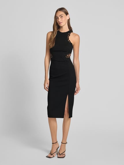 Lipsy Cocktailjurk met halter Zwart - 4