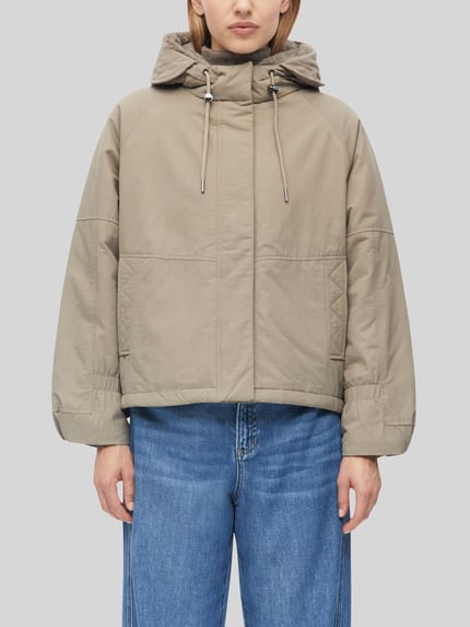 s.Oliver RED LABEL Teddyjacke mit Kapuze Taupe 3