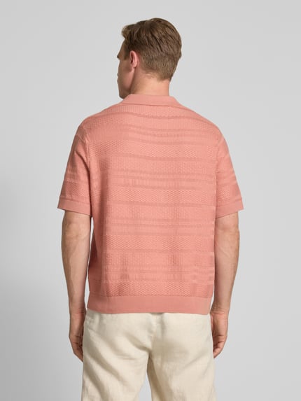 Selected Relaxed Fit Poloshirt aus reiner Baumwolle Modell 'FOAM' Altrosa 5