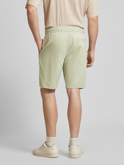 ONLY & SONS Szorty z elastycznym pasem model ‘LINUS’ Jasnozielony 5