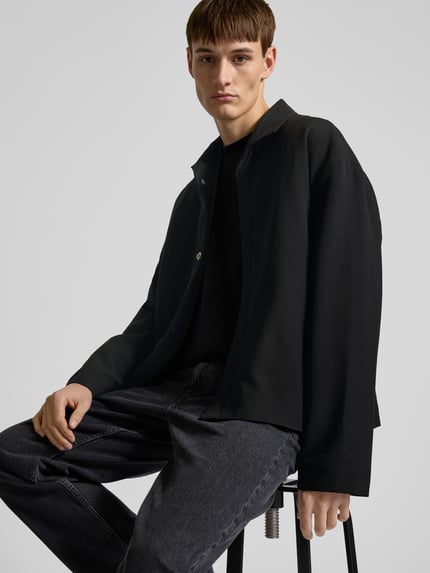 WON HUNDRED Blouson mit Abdeckleiste Black 3