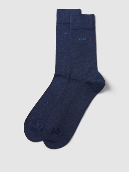 BOSS Socken aus Baumwoll-Mix im 2er-Pack Jeansblau 1