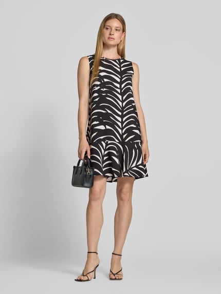 OPUS Knielanges Kleid aus Viskose-Mix Modell 'Wenola' Black 1