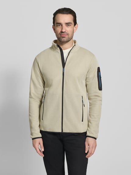 Icepeak Regular fit fleecejack met opstaande kraag Model 'BREDSTEDT' Steengrijs - 4