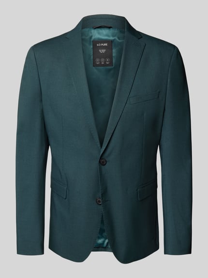 s.Oliver BLACK LABEL Slim Fit Sakko mit Reverskragen Dunkelgruen 2