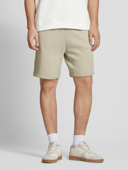 Tom Tailor Denim Relaxed fit sweatshorts in een katoenmix in joggerstijl Beige - 4