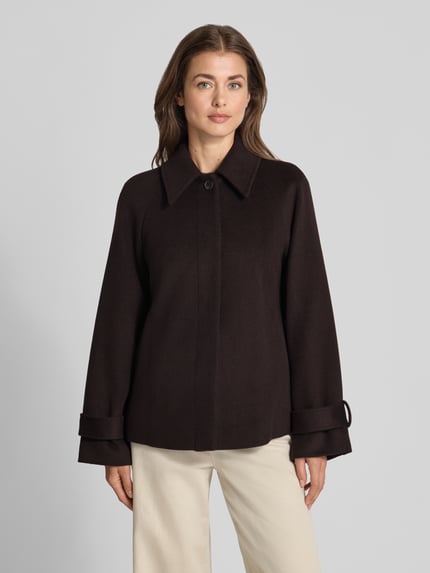 mbyM Jacke aus Woll-Mix mit Kentkragen Modell 'Tary' Dunkelbraun 4