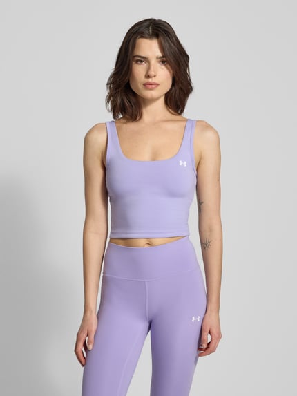 Under Armour Crop Top mit Logo Modell 'EMEA' Flieder 4