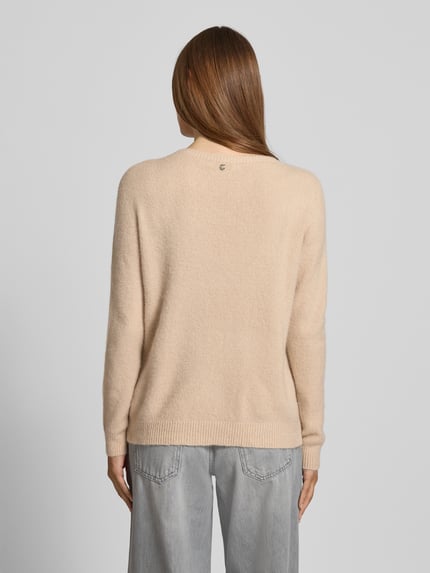 Rich & Royal Strickpullover mit gerippten Abschlüssen Sand 5