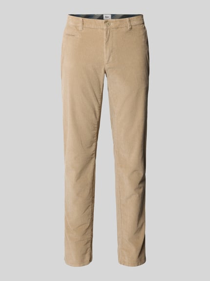 Brax Slim Fit Cordhose mit Gesäßtaschen Modell 'Fabio' Kitt 2