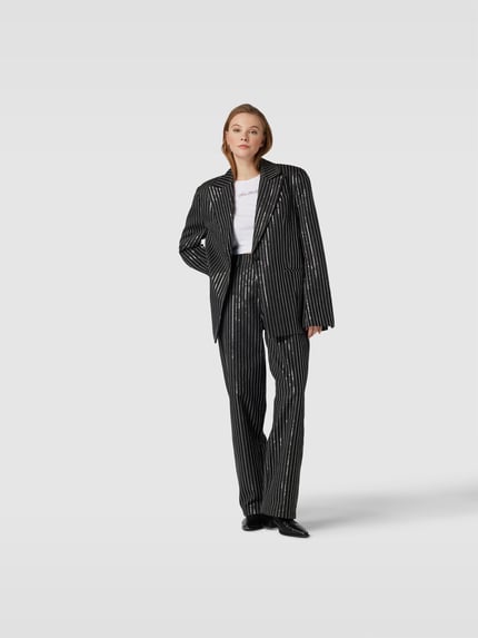 ROTATE relaxed fit jeans met pailletten Zwart - 1