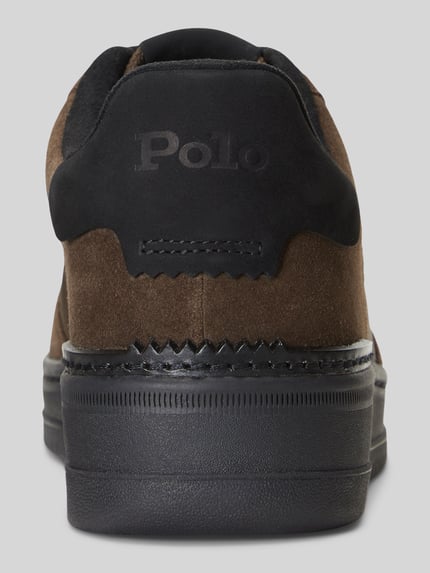 Polo Ralph Lauren Sneaker aus echtem Veloursleder Modell 'MASTERS' Dunkelbraun 4