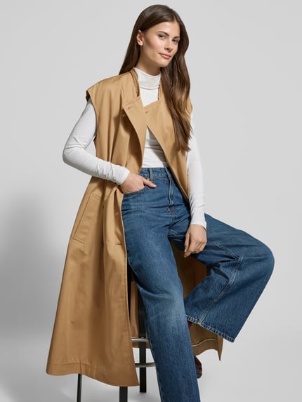 Weekend Max Mara Trencz z wykładanym kołnierzem model ‘VIVETTA’ Beżowy 3