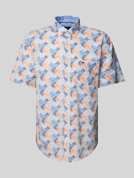 Fynch-Hatton Regular fit vrijetijdsoverhemd met button-downkraag Oranje - 2