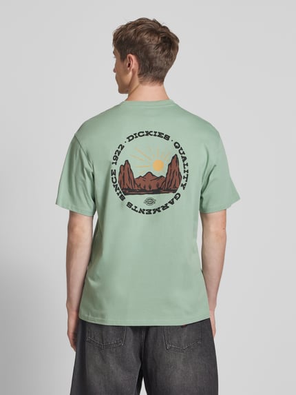 Dickies T-shirt z nadrukiem z logo Miętowy 5