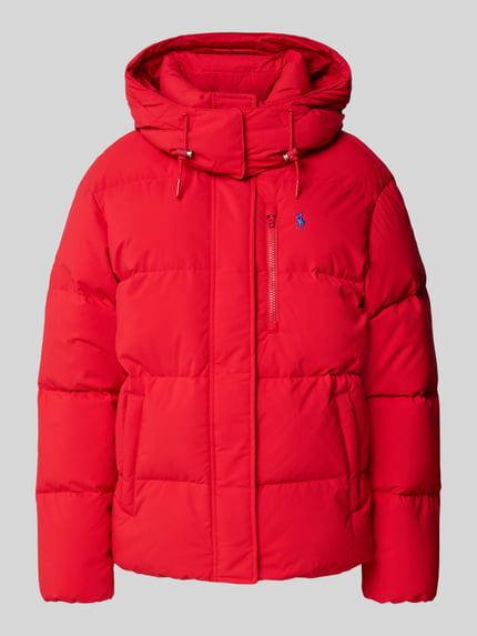 Polo Ralph Lauren Daunenjacke mit Logo-Stitching und Brusttasche Rot 2